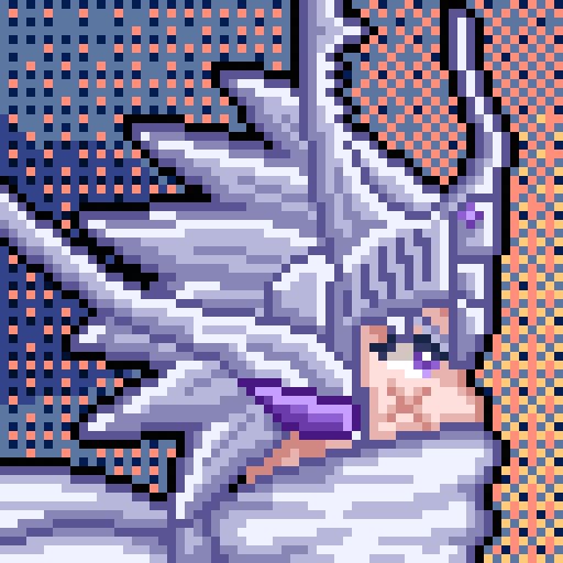 qwaxgoのアイコン、ドット絵の横顔